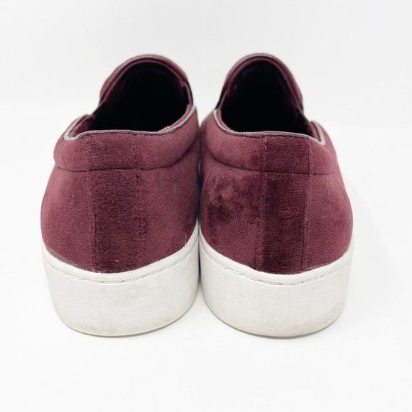Vionic Womens Burgundy Suede Leather Slip on Comfort Loafer Sneaker Size 7 - Picture 7 of 11